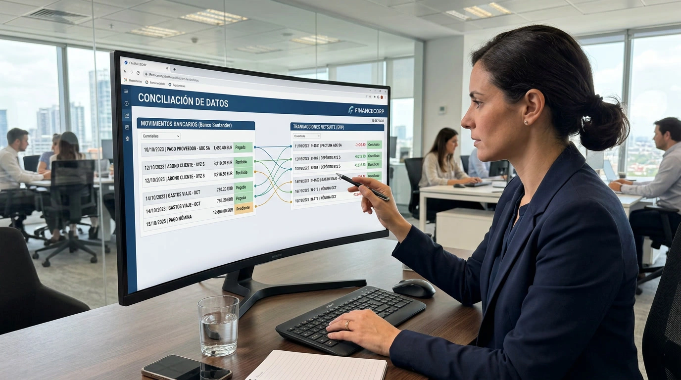 Referencia de conciliación bancaria en NetSuite